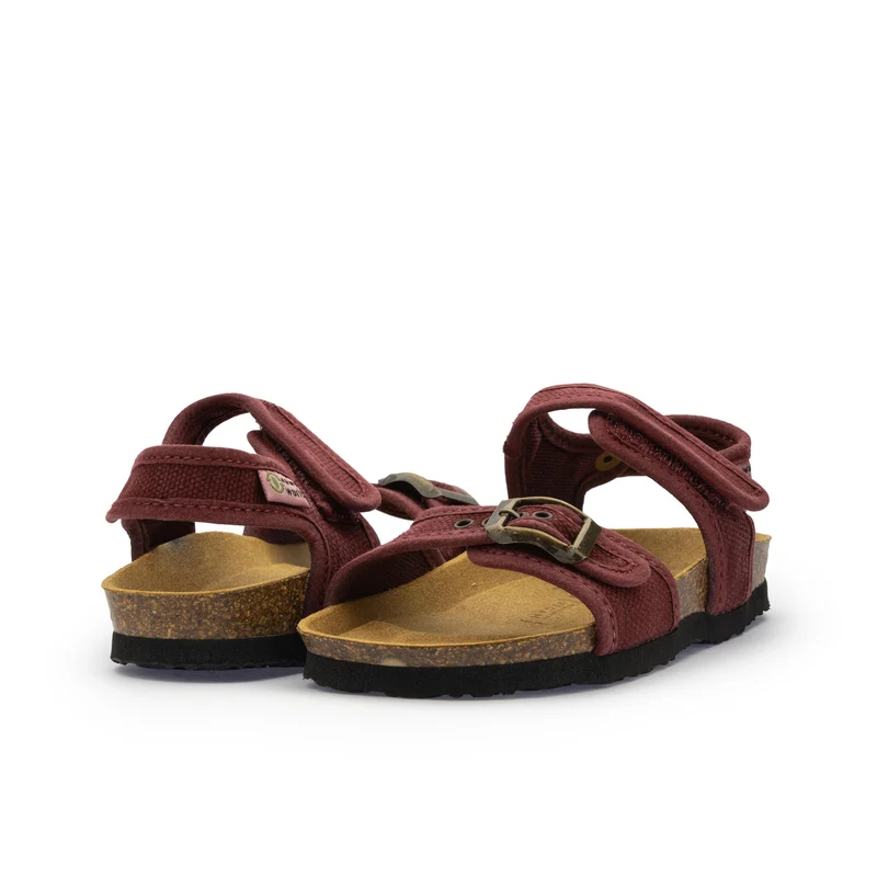 Sandalia burdeos lavado 7081 Natural World