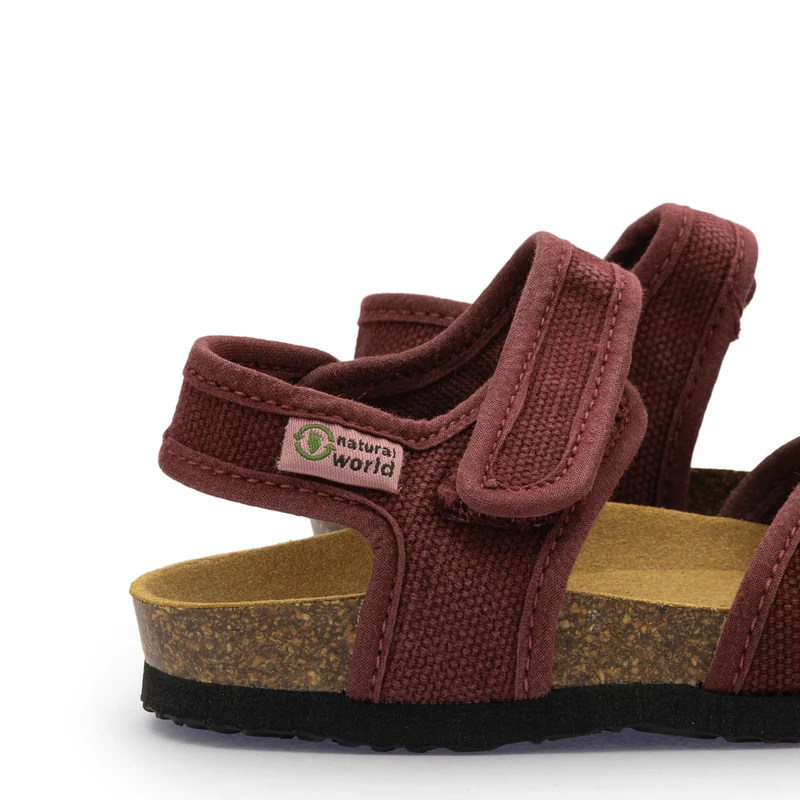 Sandalia burdeos lavado 7081 Natural World
