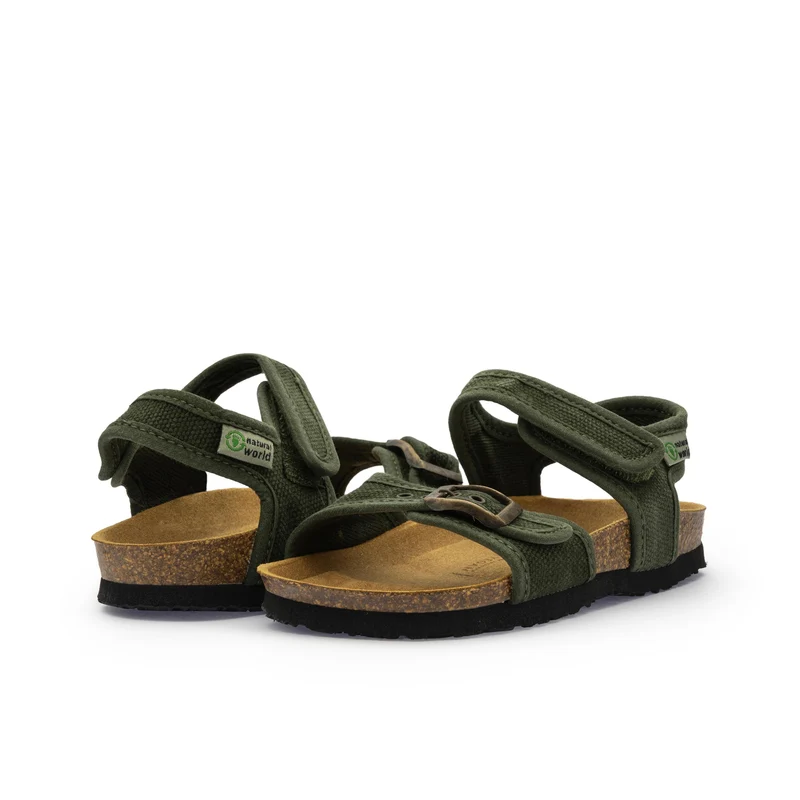 Sandalia kaki lavado 7081 Natural World