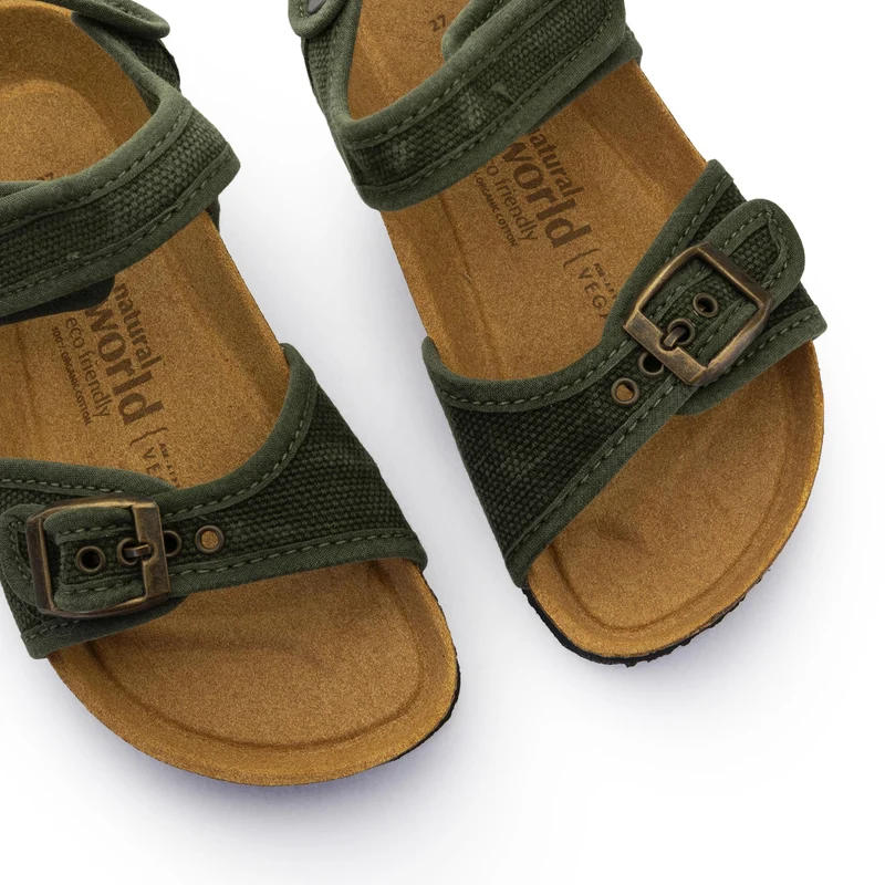 Sandalia kaki lavado 7081 Natural World