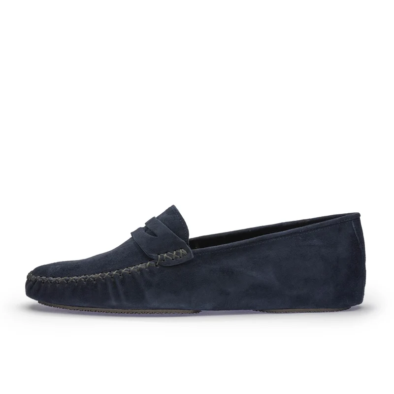Zapatilla casa serraje azul 2506 Jeromín