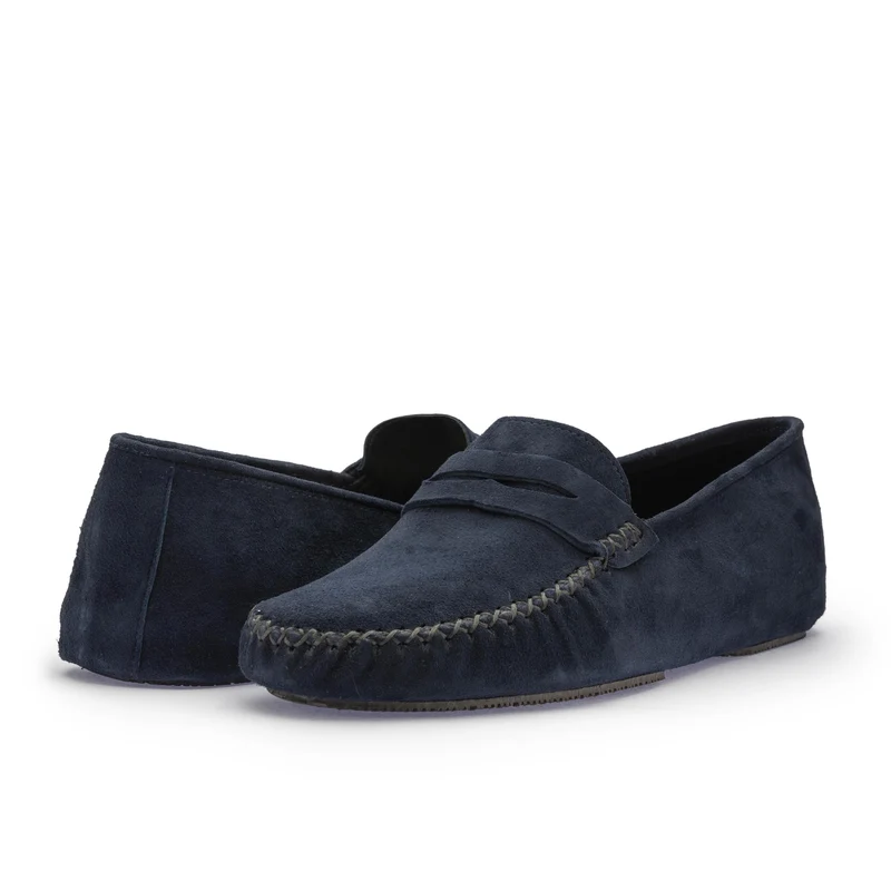 Zapatilla casa serraje azul 2506 Jeromín