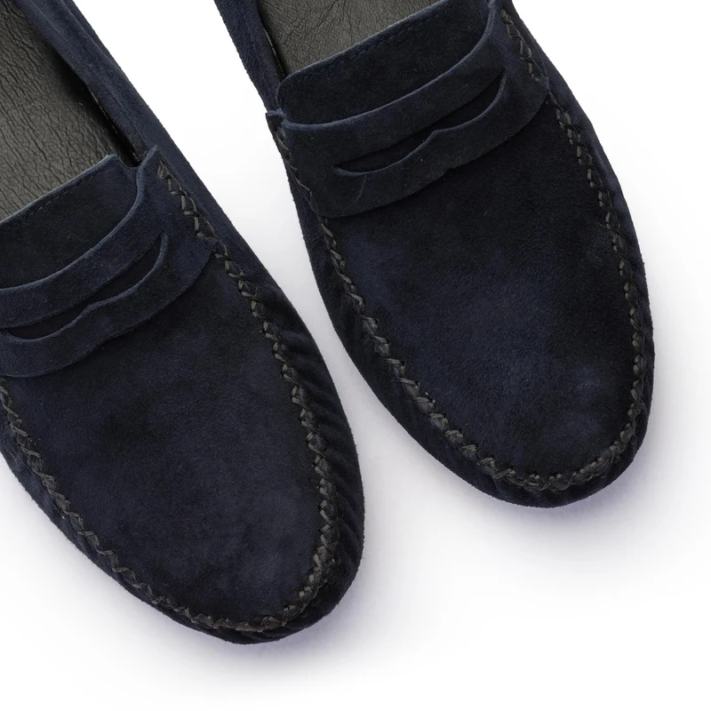 Zapatilla casa serraje azul 2506 Jeromín