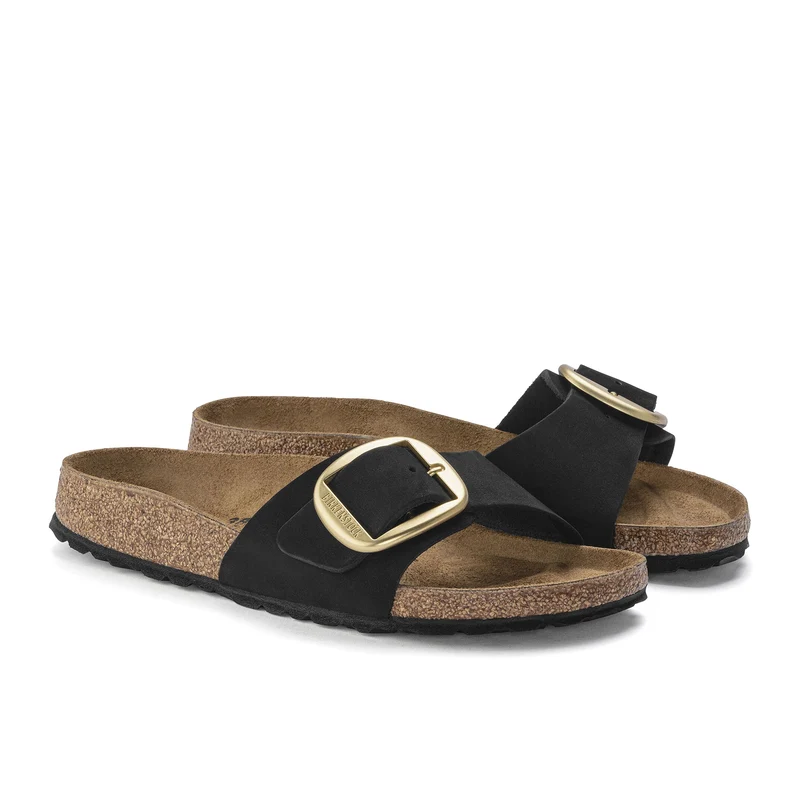 Sandalia nobuk negro MADRIDBIG Birkenstock