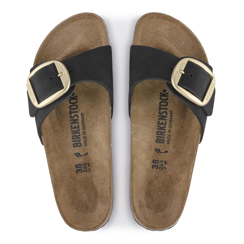 Sandalia nobuk negro MADRIDBIG Birkenstock