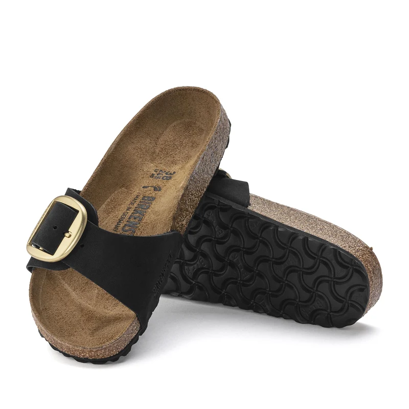 Sandalia nobuk negro MADRIDBIG Birkenstock