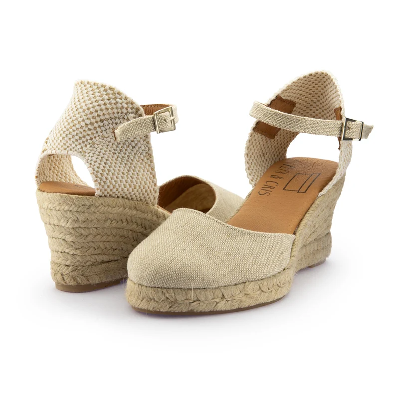 Alpargata lino beige 52SIMPLE Pepa & Cris