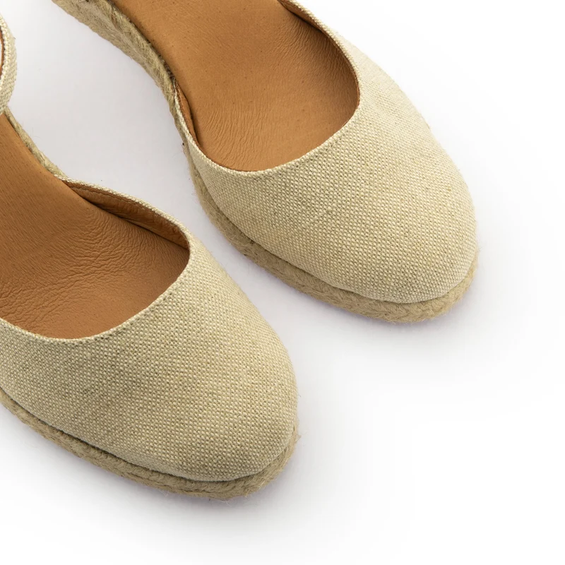 Alpargata lino beige 52SIMPLE Pepa & Cris