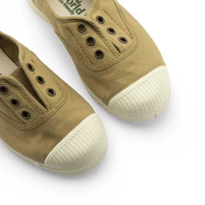Zapatilla camel LONA470 Natural World