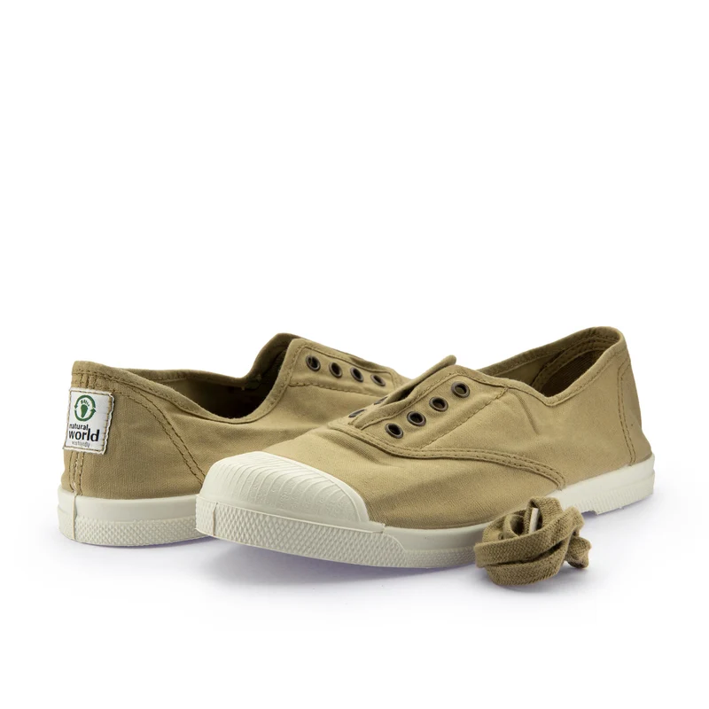 Zapatilla camel LONA102 Natural World