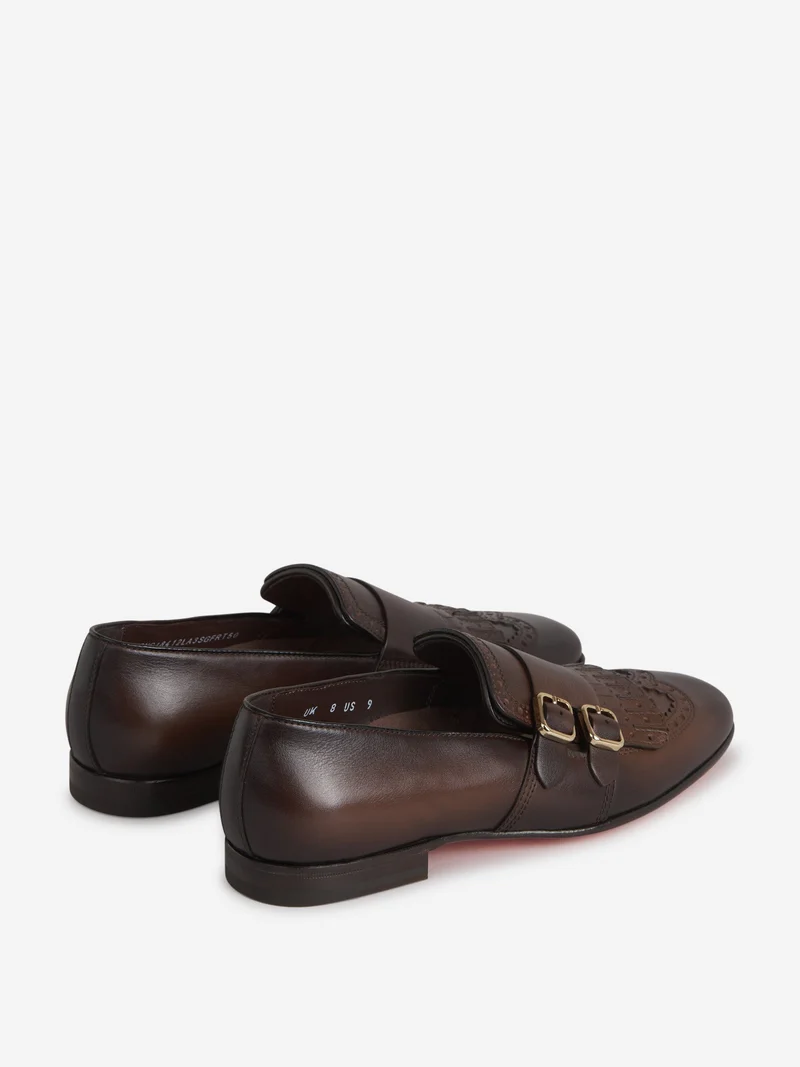 Mocasines Doble Hebilla Flecos