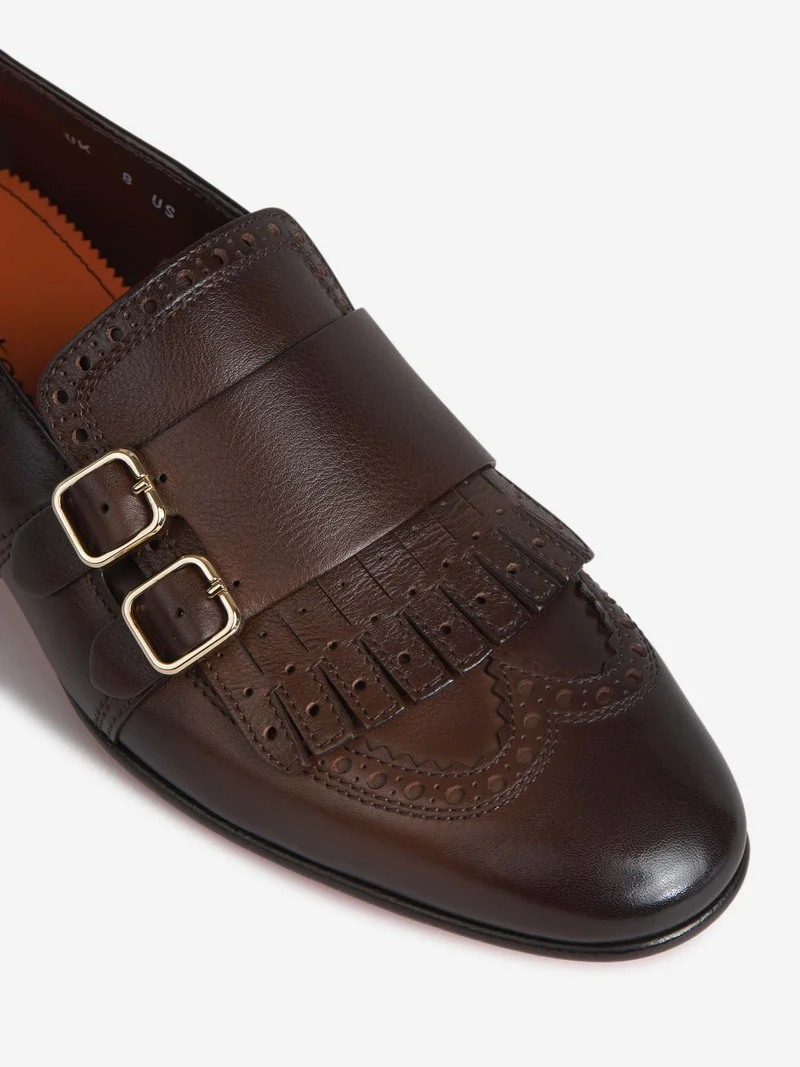 Mocasines Doble Hebilla Flecos