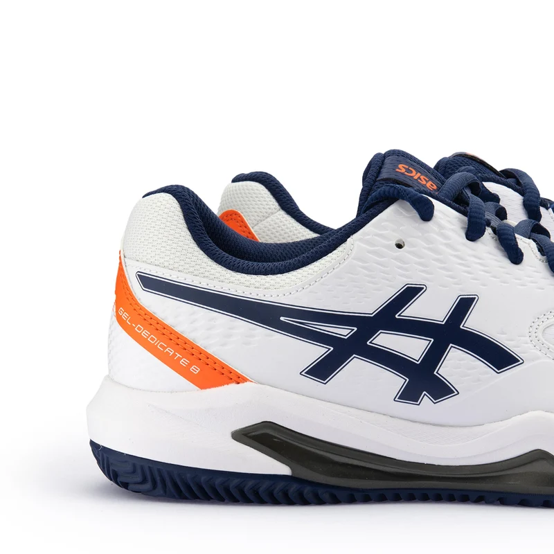 Deportiva blanco/azul/naranja GELDEDICATE8CLAY Asics