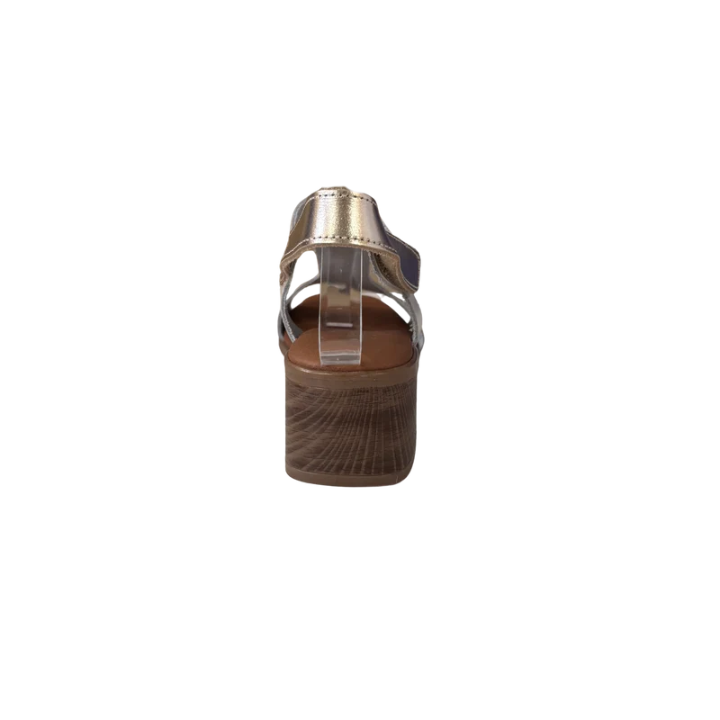 MUJER SANDALIA PIEL CLARA HIELO COMBI