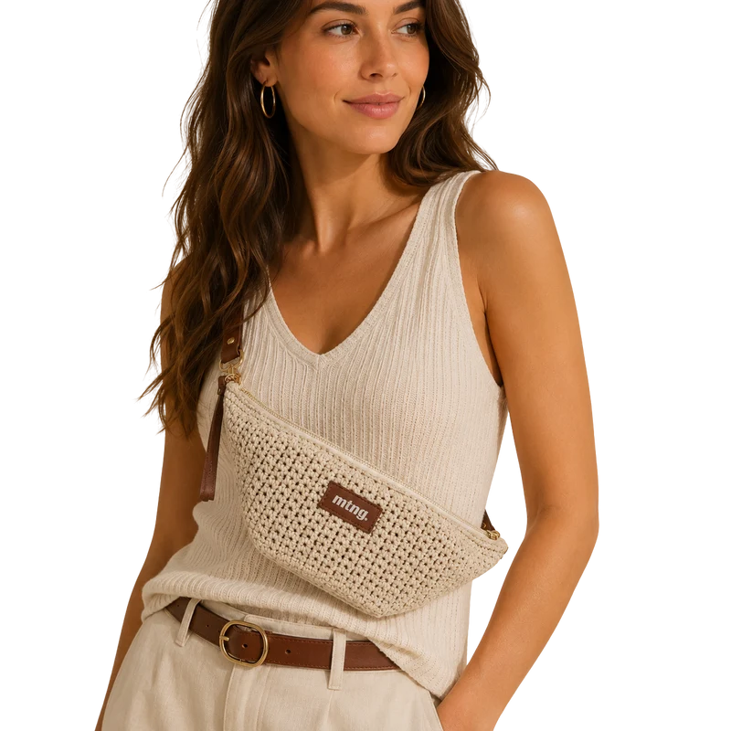 ACCESORIO BOLSO DIARIO MACRAME CUERO