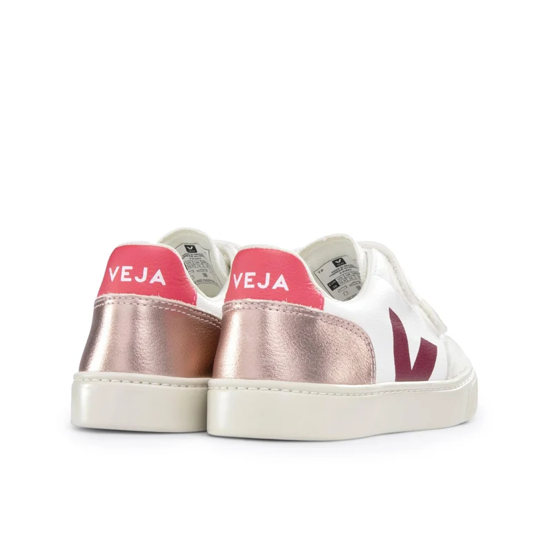 Deportiva blanco/fucsia/metal V12VEL Veja