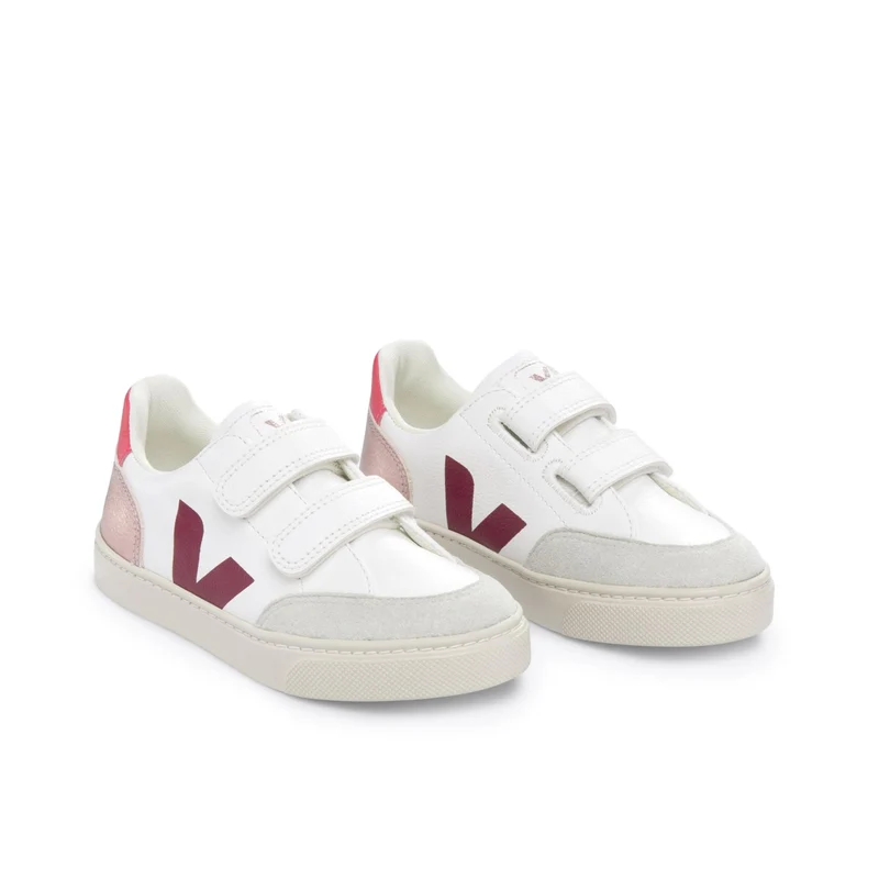 Deportiva blanco/fucsia/metal V12VEL Veja