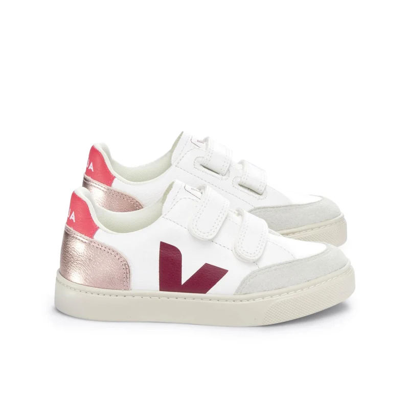 Deportiva blanco/fucsia/metal V12VEL Veja
