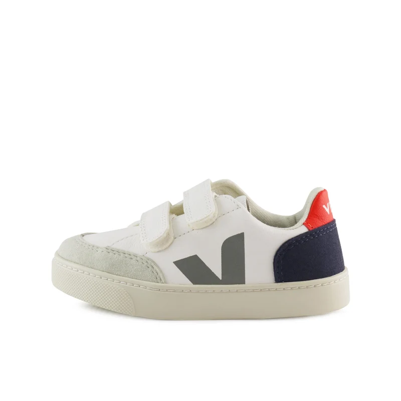 Deportiva blanco/gris/azul/rojo V12VEL Veja