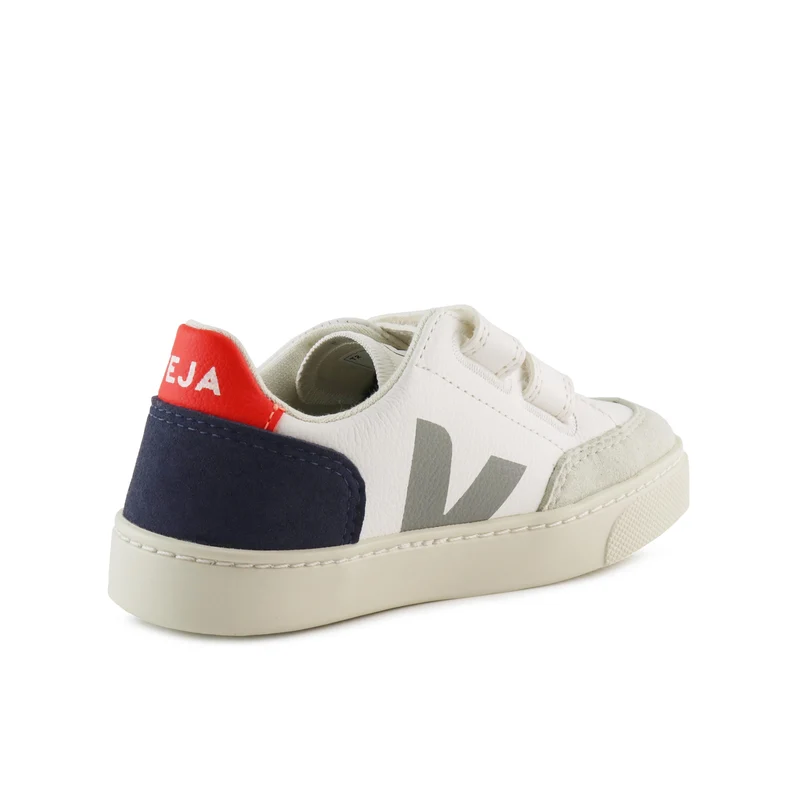 Deportiva blanco/gris/azul/rojo V12VEL Veja