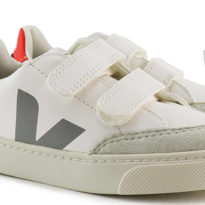 Deportiva blanco/gris/azul/rojo V12VEL Veja