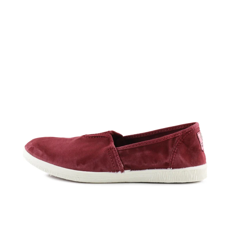 Zapatilla burdeos lavado LONA615-305 Natural World