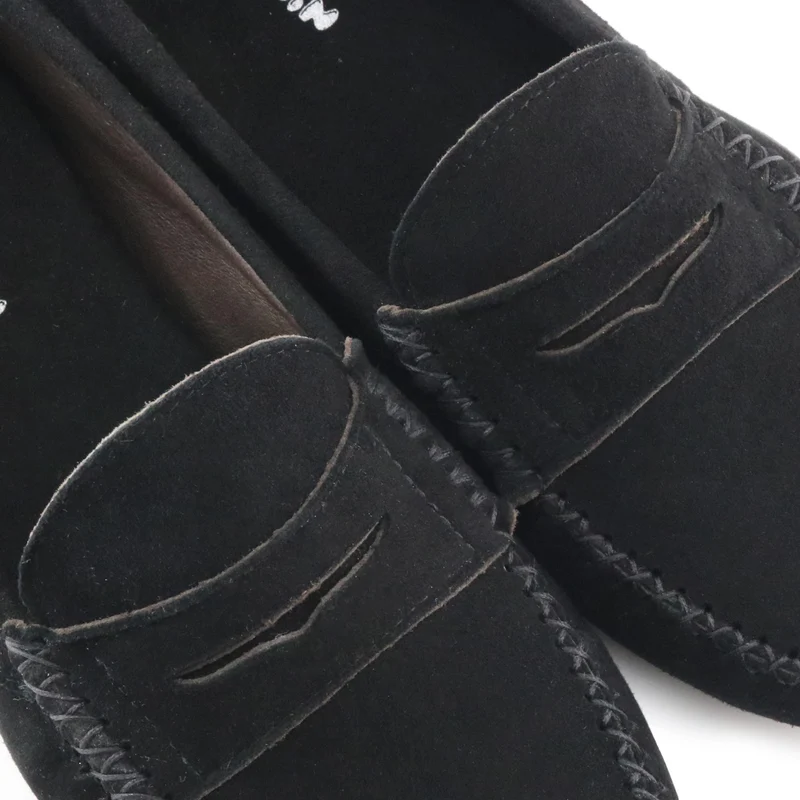 Zapatilla casa ante negro 7821 Homers
