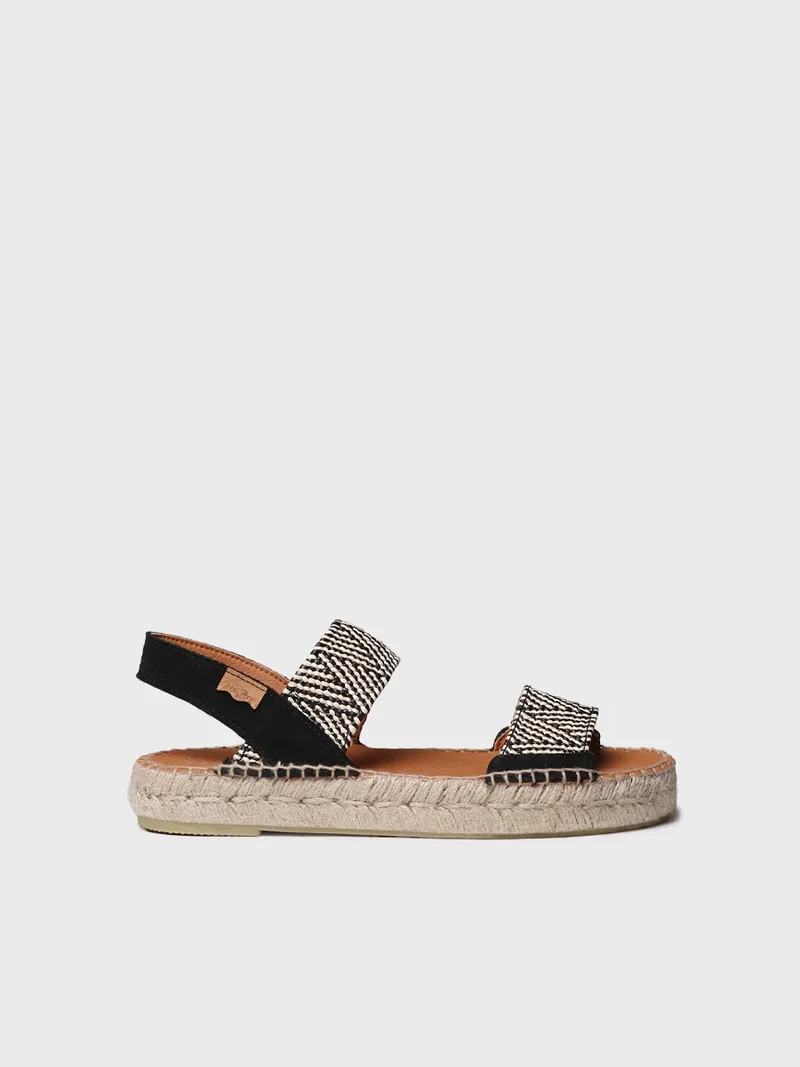 Alpargatas bicolor con tiras elásticas anchas | ELX