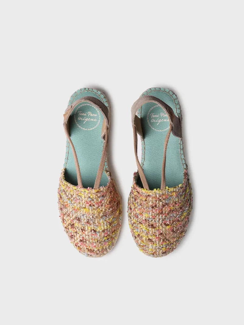 Alpargatas multicolor con elásticos laterales | ELSA-CO