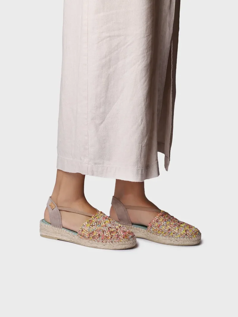 Alpargatas multicolor con elásticos laterales | ELSA-CO