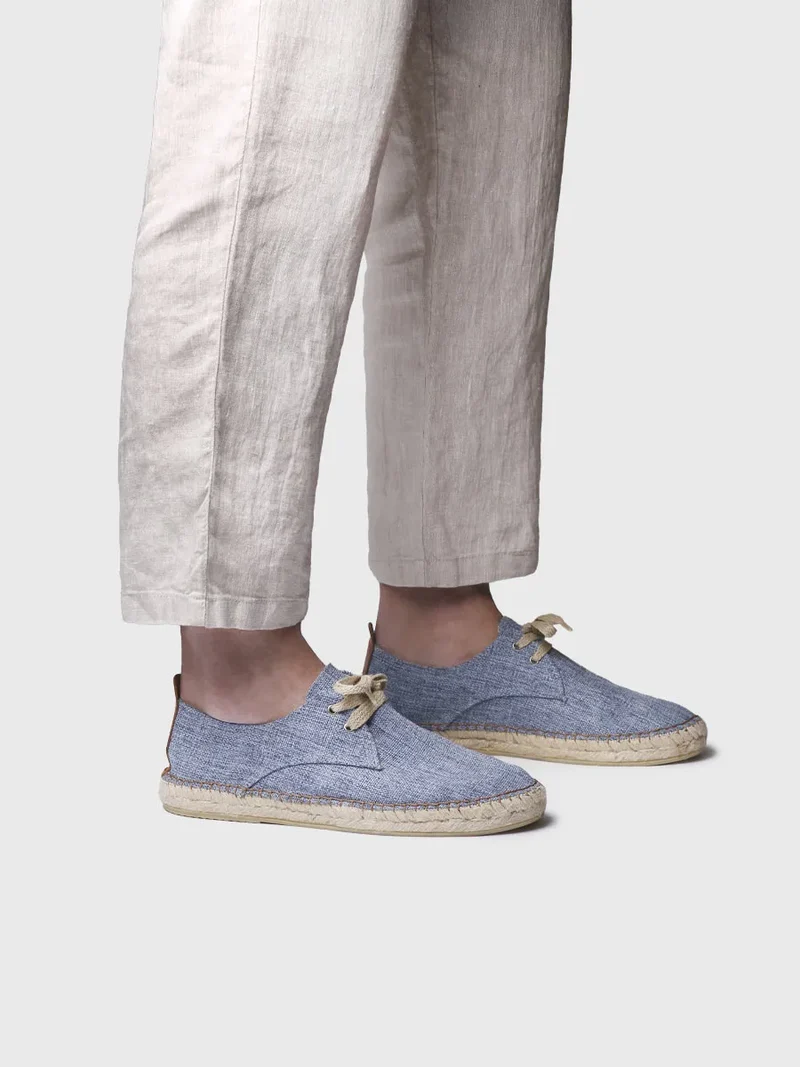 Alpargatas cerradas de hombre con cordones | DAVID-BM