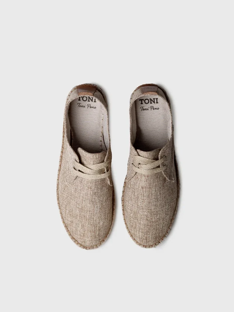Alpargatas cerradas de hombre con cordones | DAVID-BM