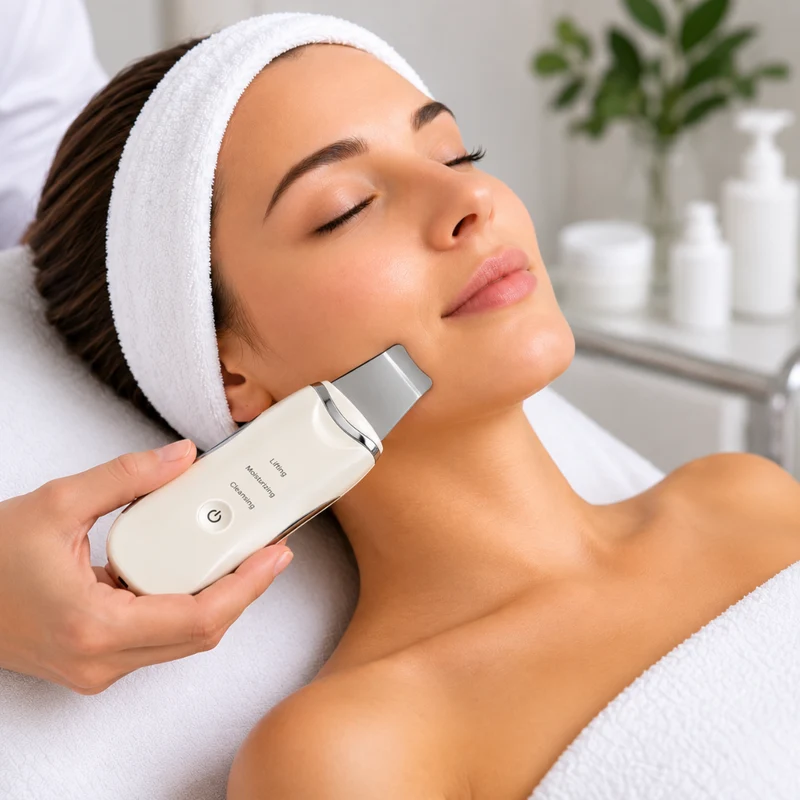 Miomu Espátula Ultrasónica para Limpieza Facial