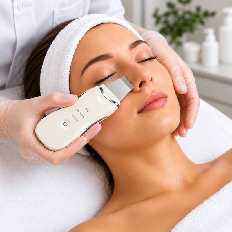 Miomu Espátula Ultrasónica para Limpieza Facial