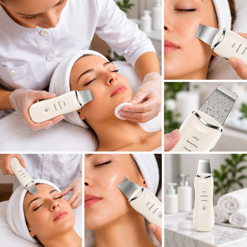 Miomu Espátula Ultrasónica para Limpieza Facial