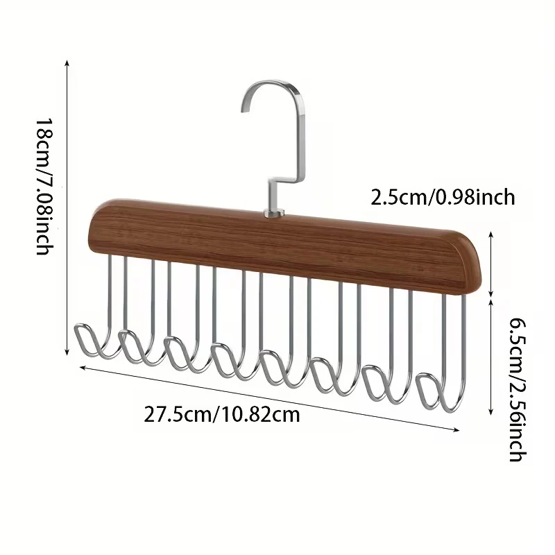 Miomu Percha Multiusos para Armario de 8 Ganchos