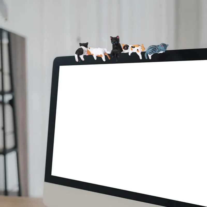 Miomu Figuras de Gatos para Tablero del Auto o Monitor