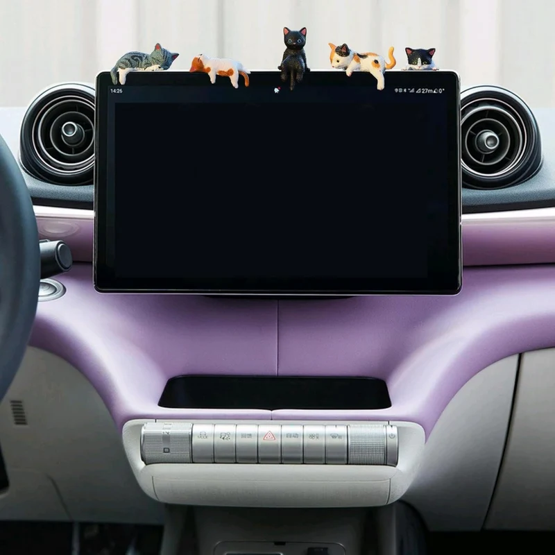 Miomu Figuras de Gatos para Tablero del Auto o Monitor