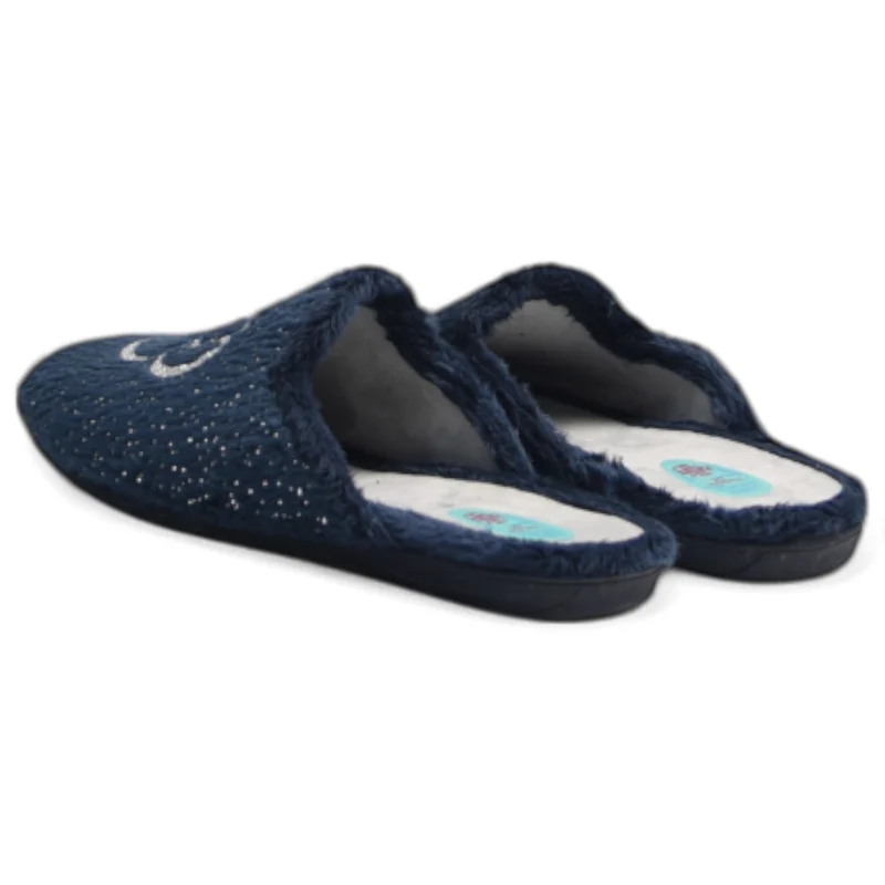 Zapatillas de Casa Natalia Gil Minnie Purpurina 5024 Marino