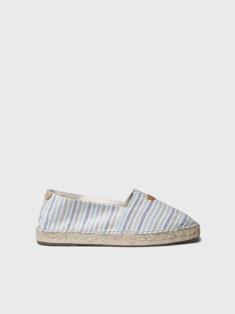 Alpargatas planas unisex a rayas | BLANES-RN