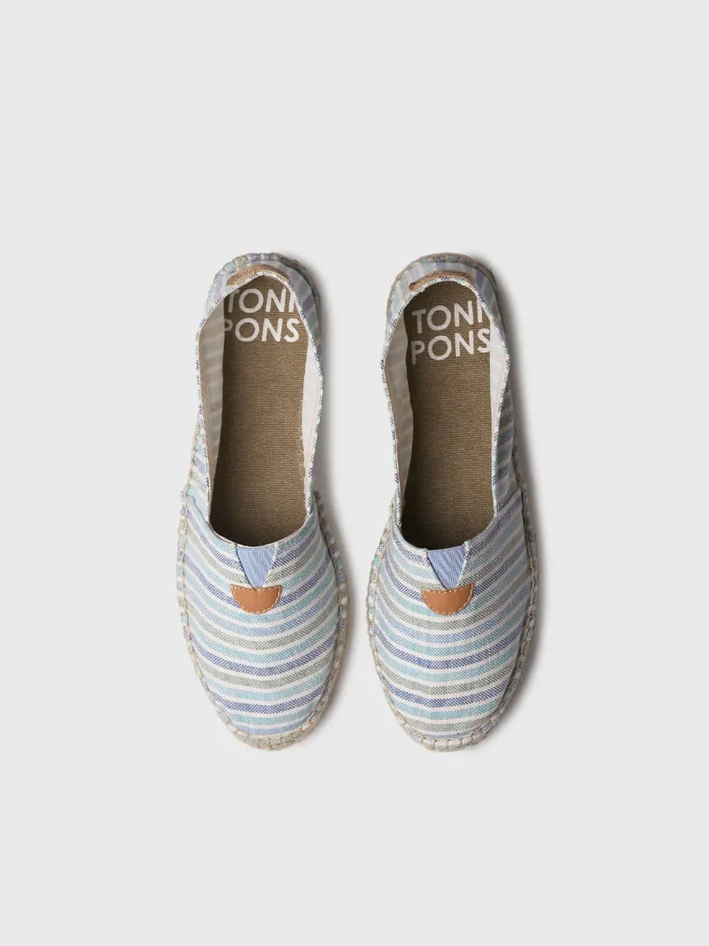 Alpargatas planas unisex a rayas | BLANES-RN