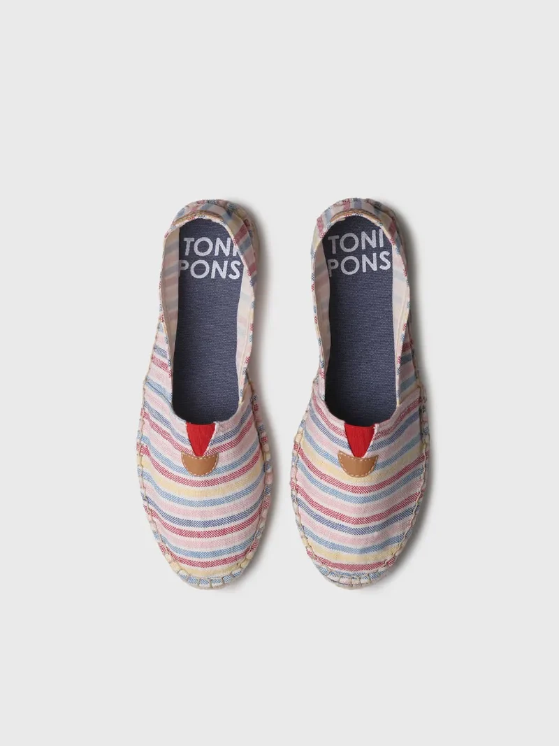 Alpargatas planas unisex a rayas | BLANES-RN