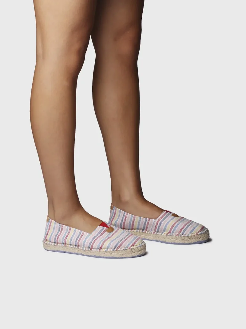 Alpargatas planas unisex a rayas | BLANES-RN