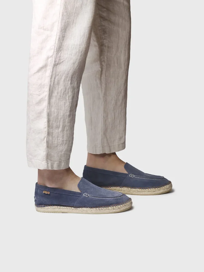 Alpargata de hombre en serraje tipo mocasín | MILO
