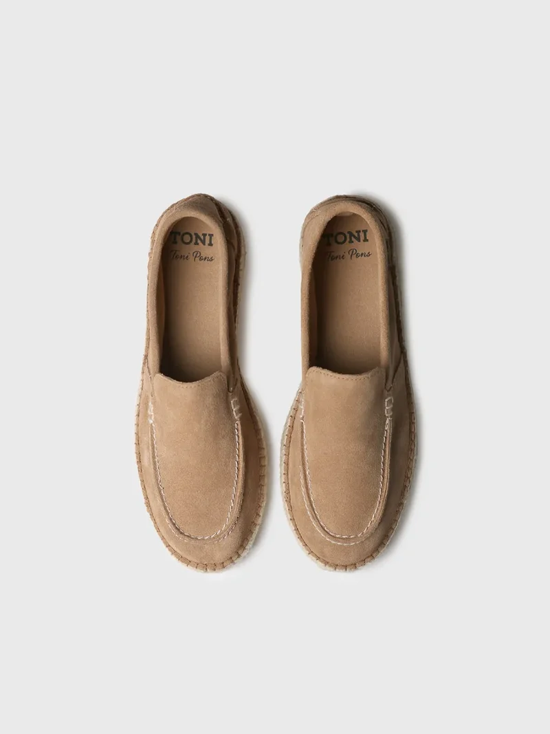 Alpargata de hombre en serraje tipo mocasín | MILO