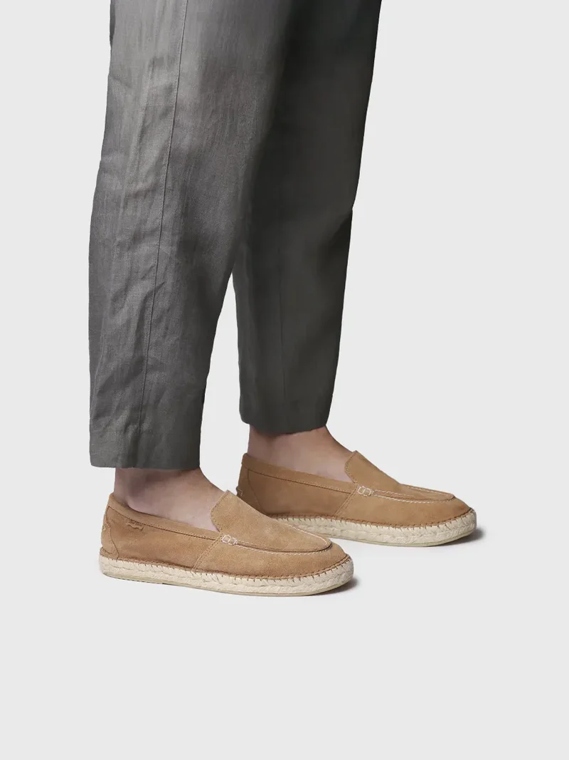 Alpargata de hombre en serraje tipo mocasín | MILO