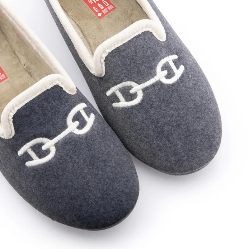 Zapatilla casa antracita 2898073 Norteñas