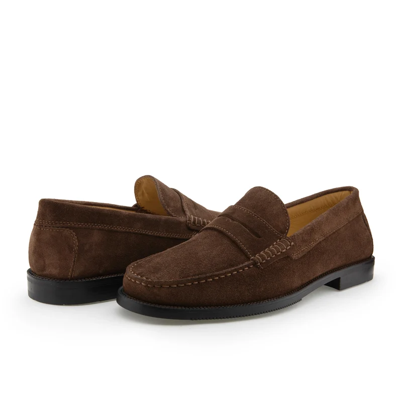 Mocasín serraje marrón 513 Castellano