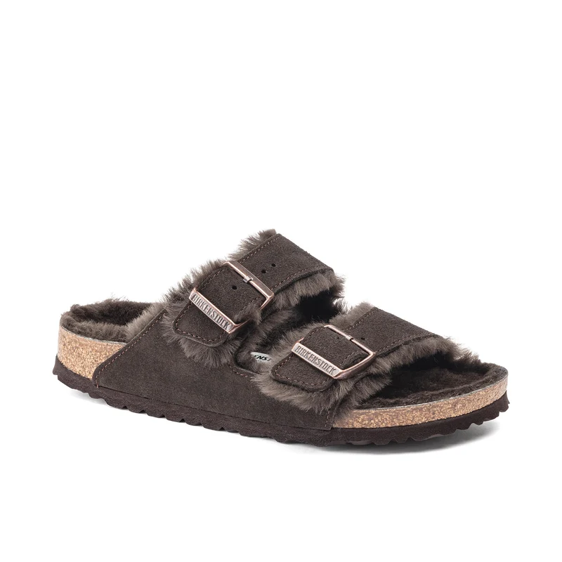 Sandalia serraje marrón forrada ARIZONA Birkenstock
