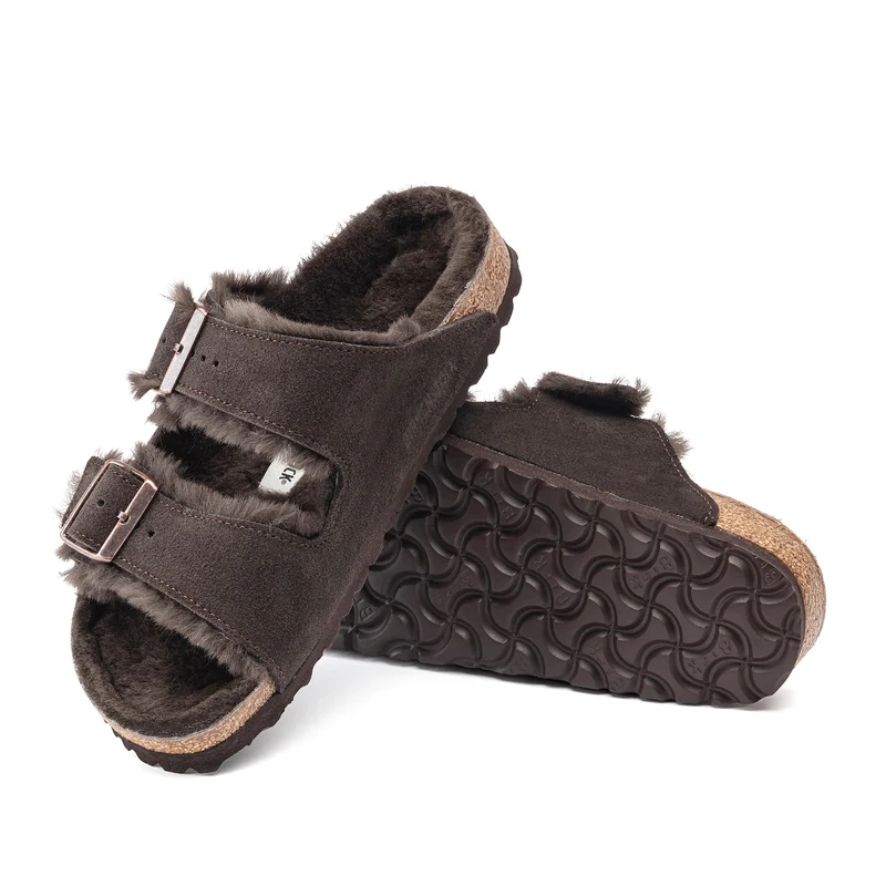 Sandalia serraje marrón forrada ARIZONA Birkenstock